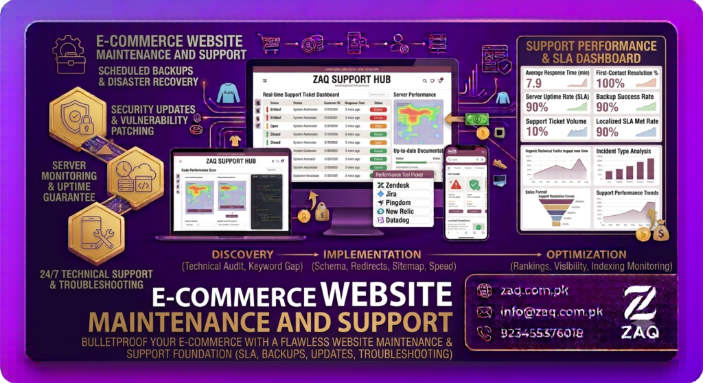 E-commerce Website Maintenance and Support​
