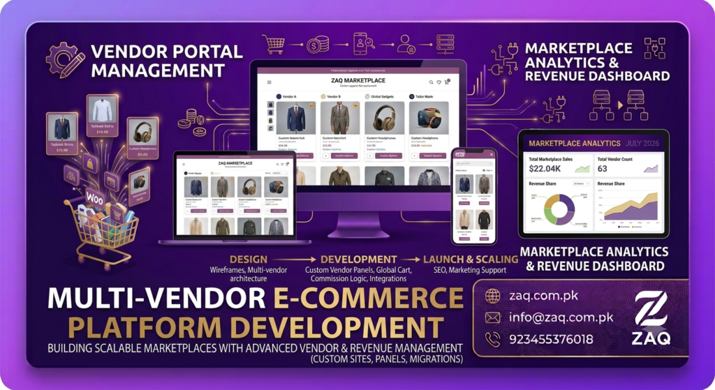 Multi-vendor E-commerce Platform Development​