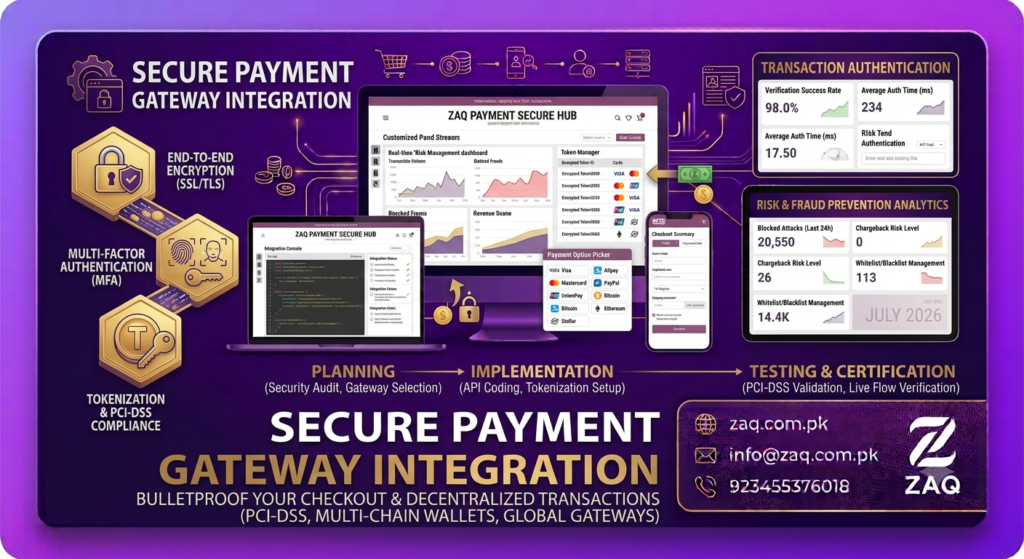 Secure Payment Gateway Integration​