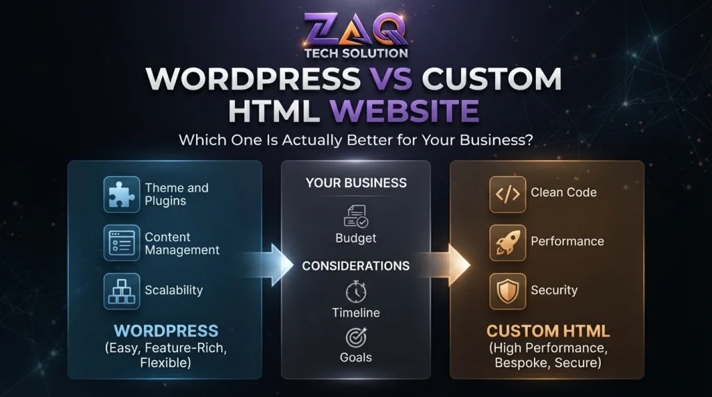 WordPress vs Custom HTML Website